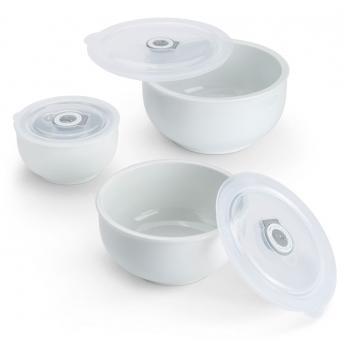 comprar SET DE 3 BOWLS DE CERAMICA CON TAPA