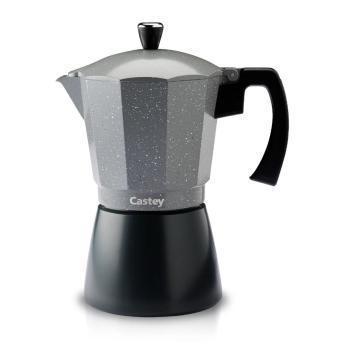 comprar CAFETERA ITALIANA CASTEY GRIS/ANTR.  6 TAZ C-CAF16